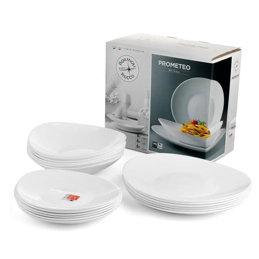 SET 18 PEZZI PIATTI BORMIOLI LINEA PROMETEO