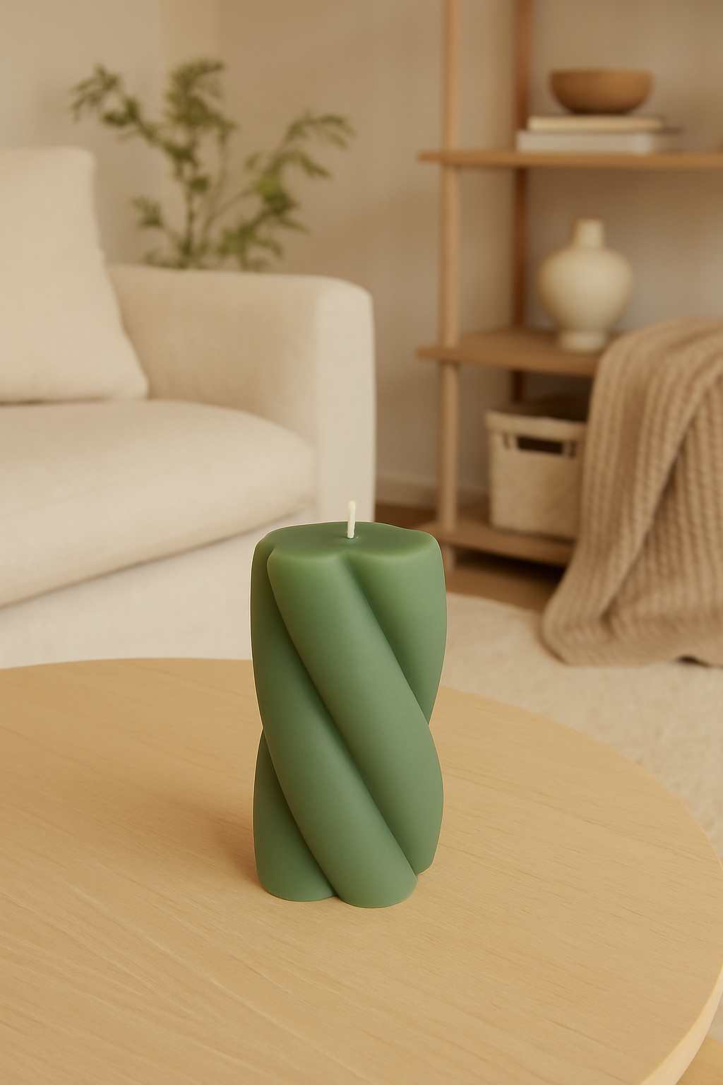 CANDELA ATTORCIGLIATA VERDE