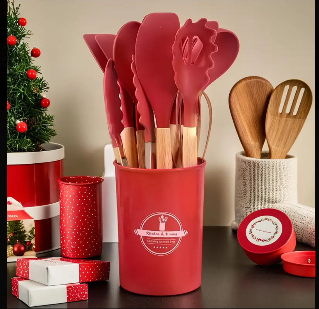 SET MESTOLI 12 PEZZI ROSSO