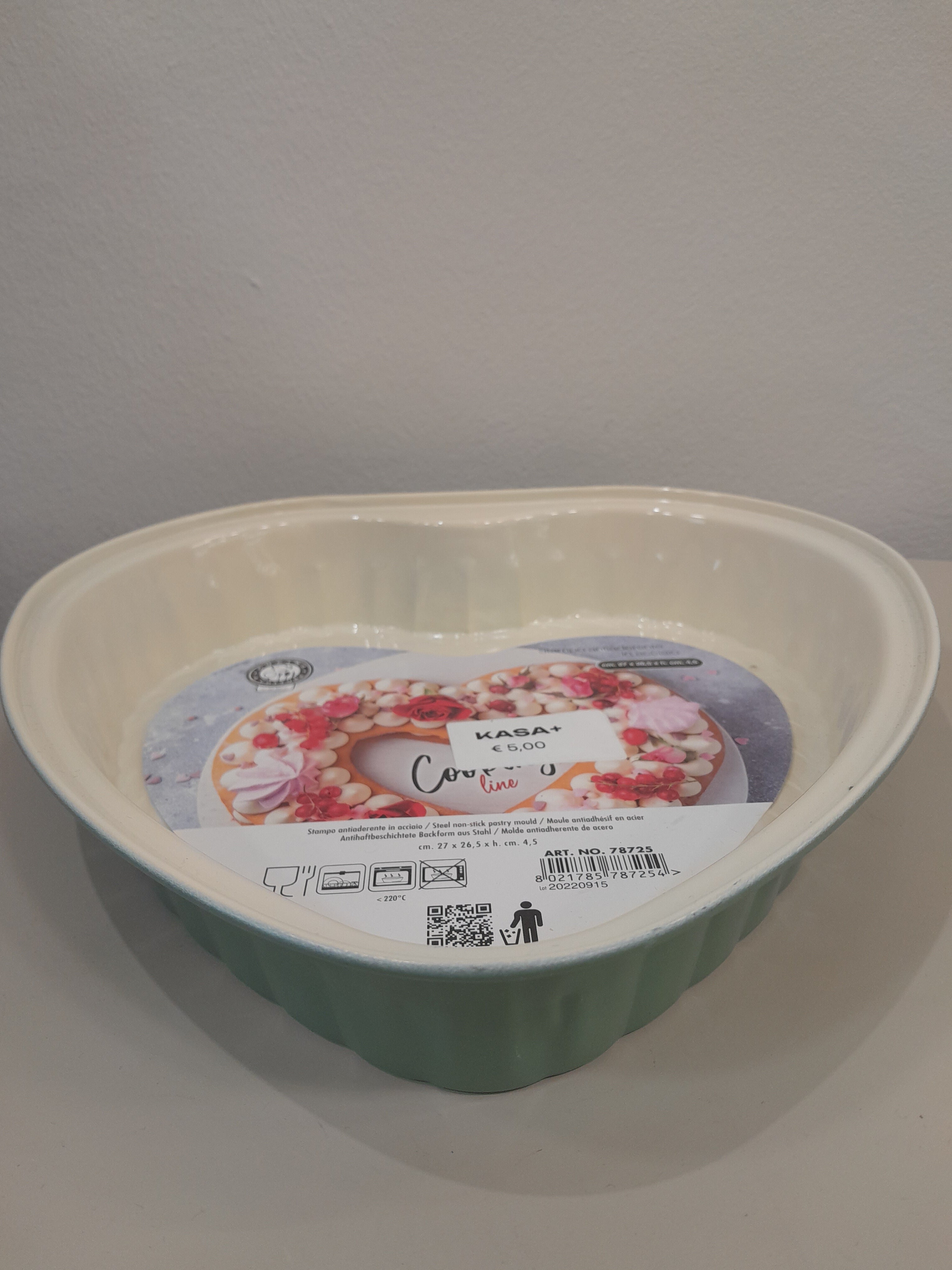 STAMPO ANTIADERENTE A FORMA DI CUORE