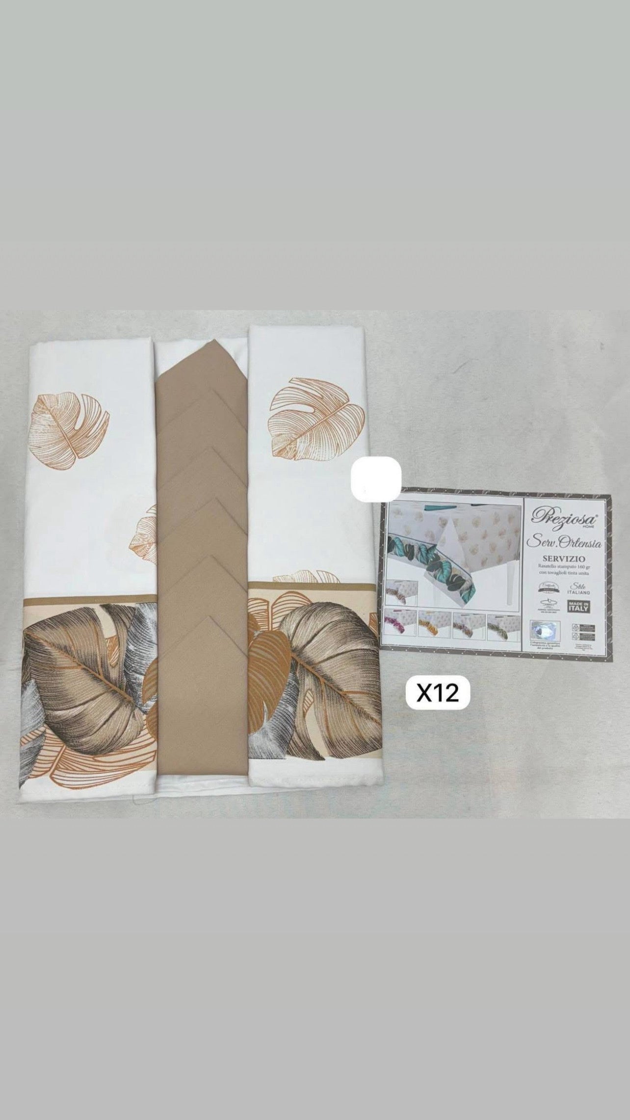Servizio x12 PREZIOSA ORTENSIA TORTORA