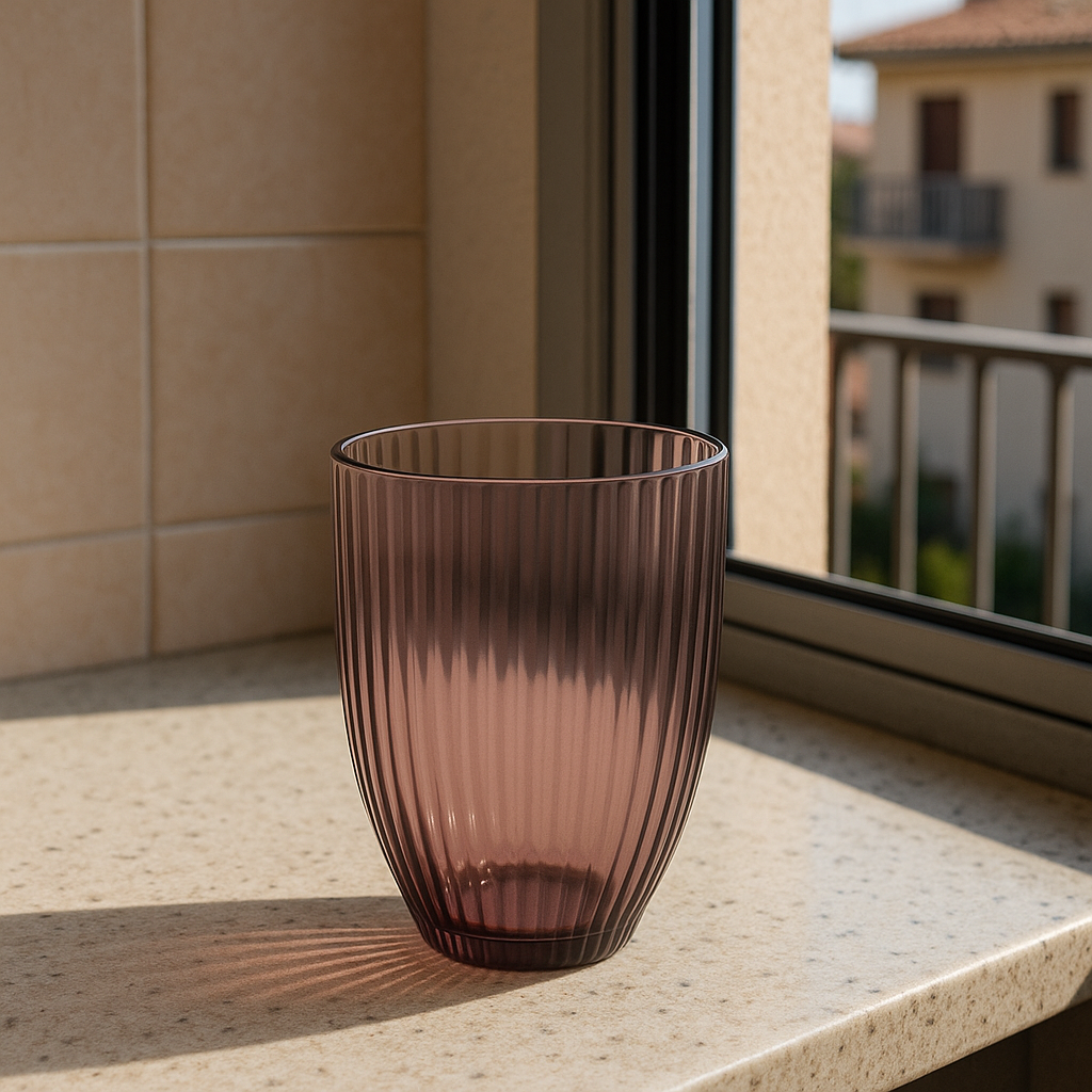 BICCHIERE IN PLASTICA PRUGNA
