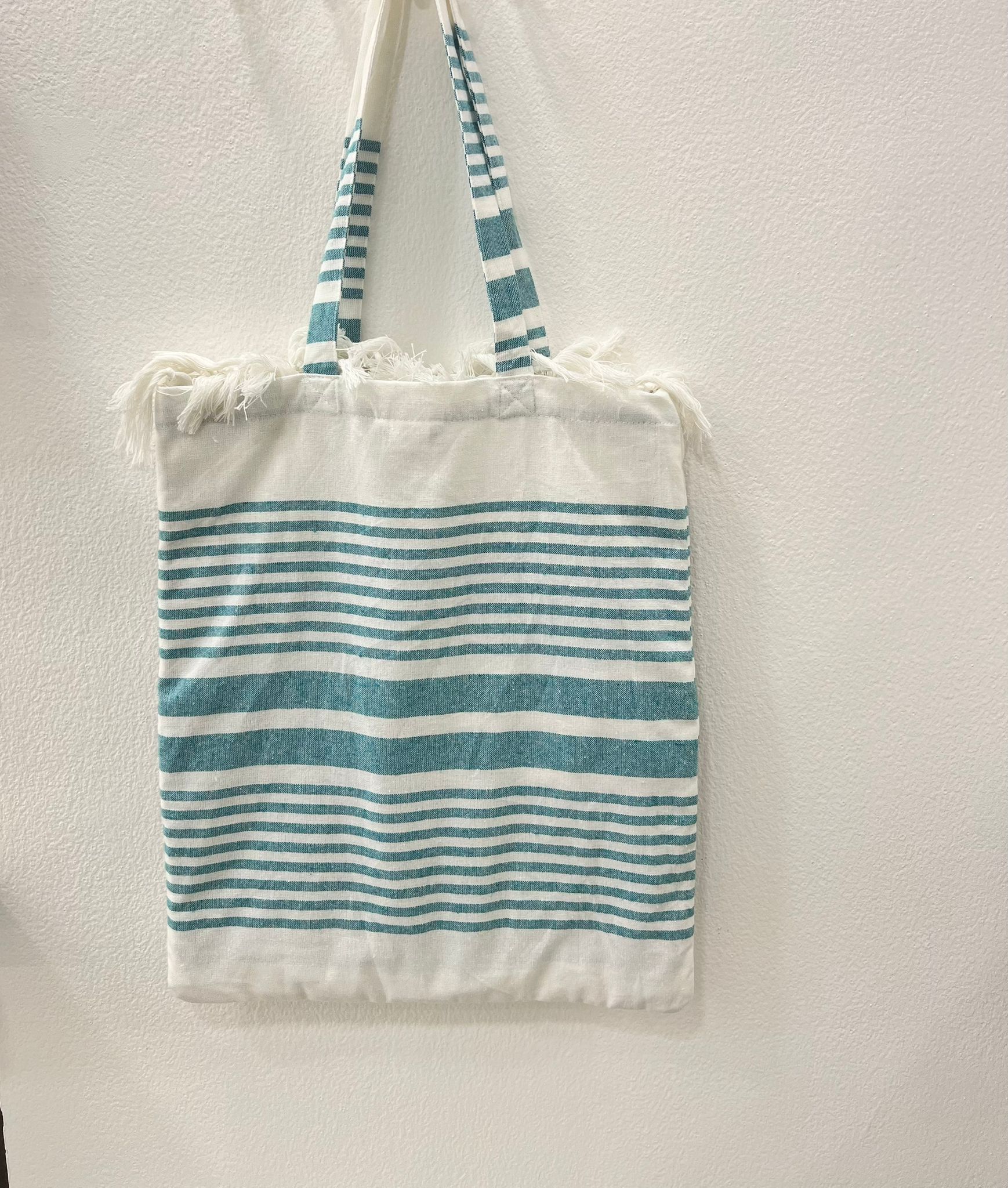 BORSA TELO MARE AZZURRA