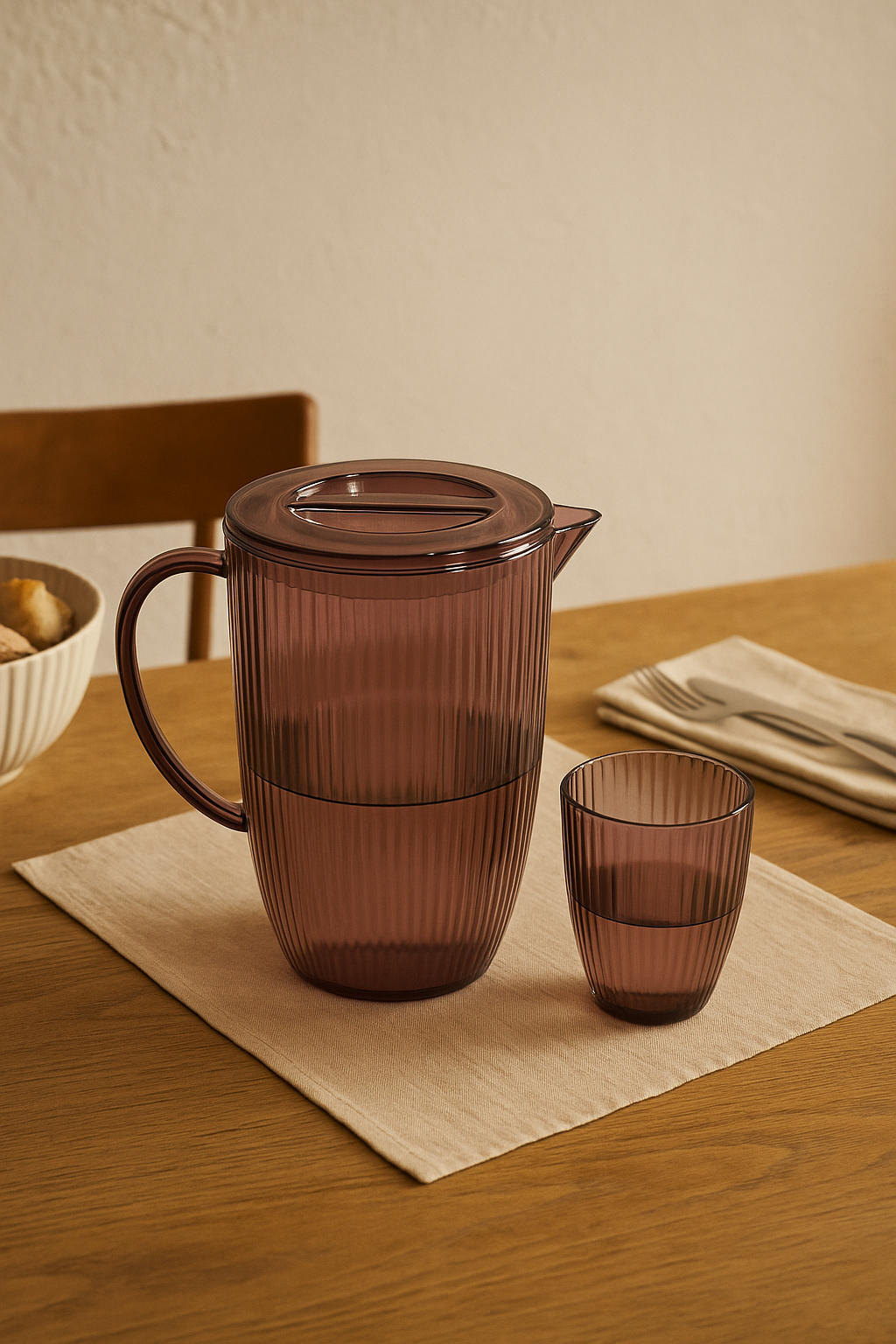 CARAFFA IN PLASTICA PRUGNA