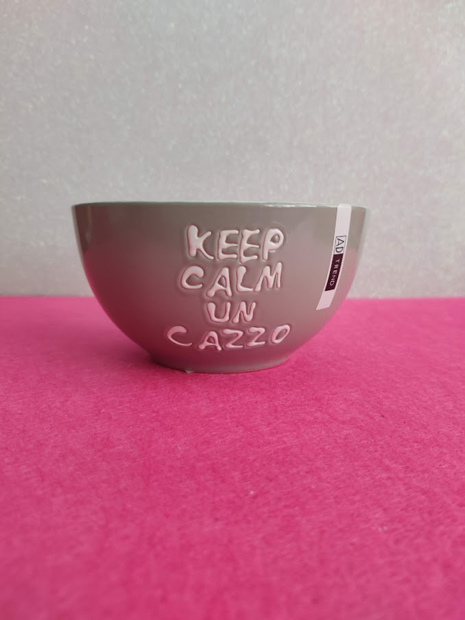 Ciotola in Ceramica "keep Calm Un Cazzo"