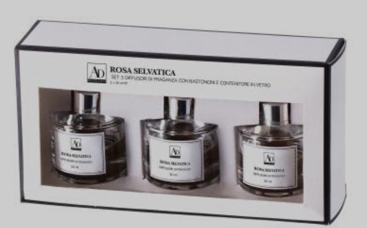 Set 3 Diffusori ROSA SELVATICA