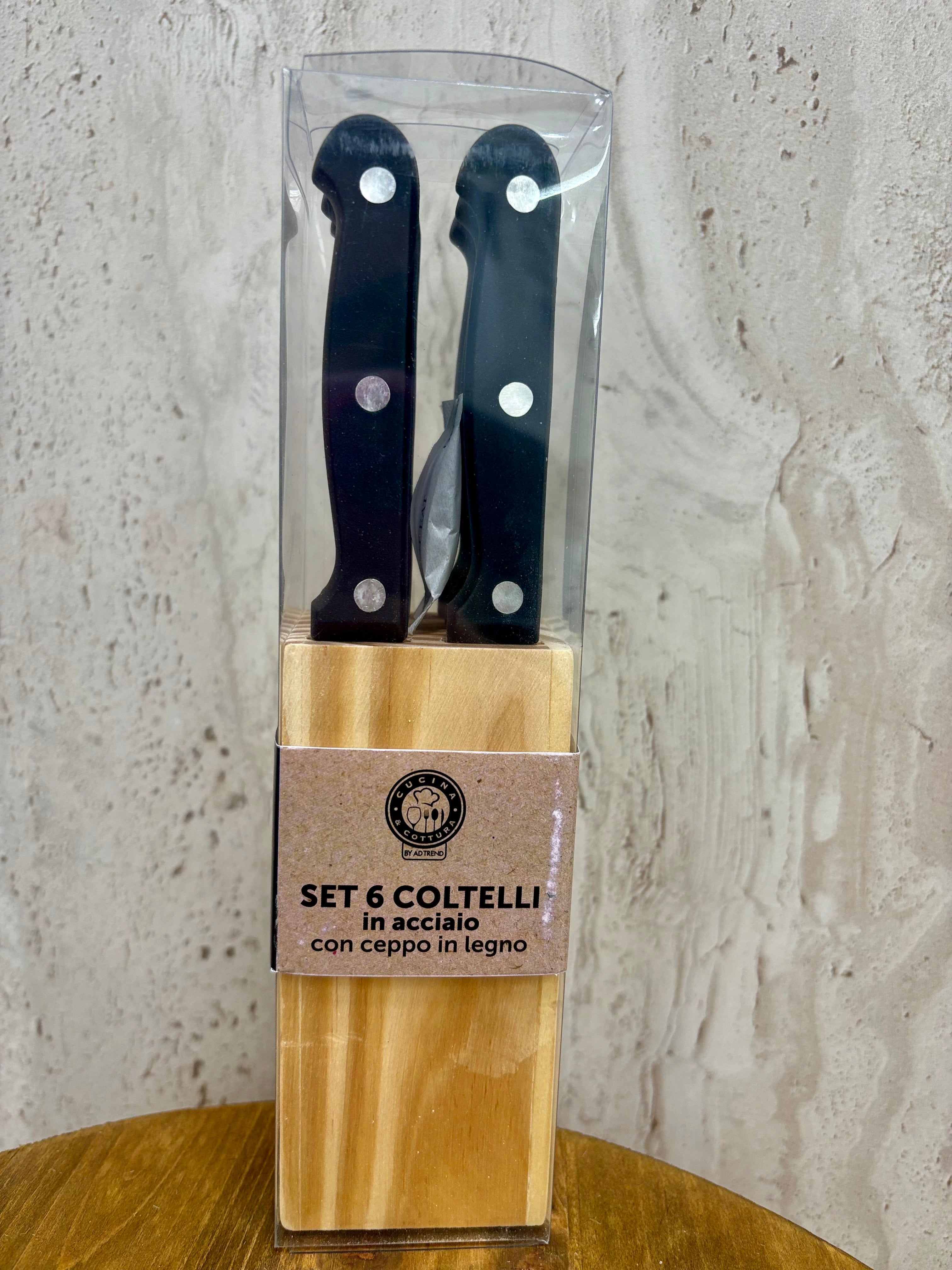 Set 6 coltelli