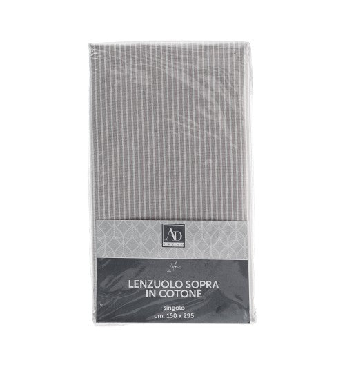 LENZUOLO SOPRA SINGOLO IDA GRIGIO