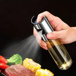 OLIERA SPRAY IN VETRO CON TAPPO ARGENTO