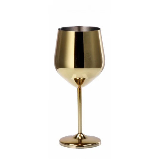 Calice Vino In Acciaio Oro