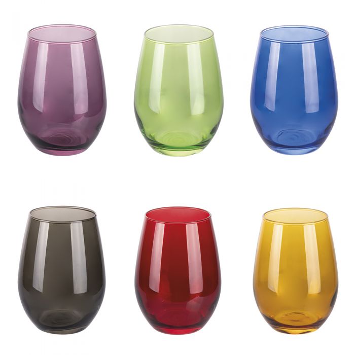 SET 6 BICCHIERI MULTICOLOR SIBILLA