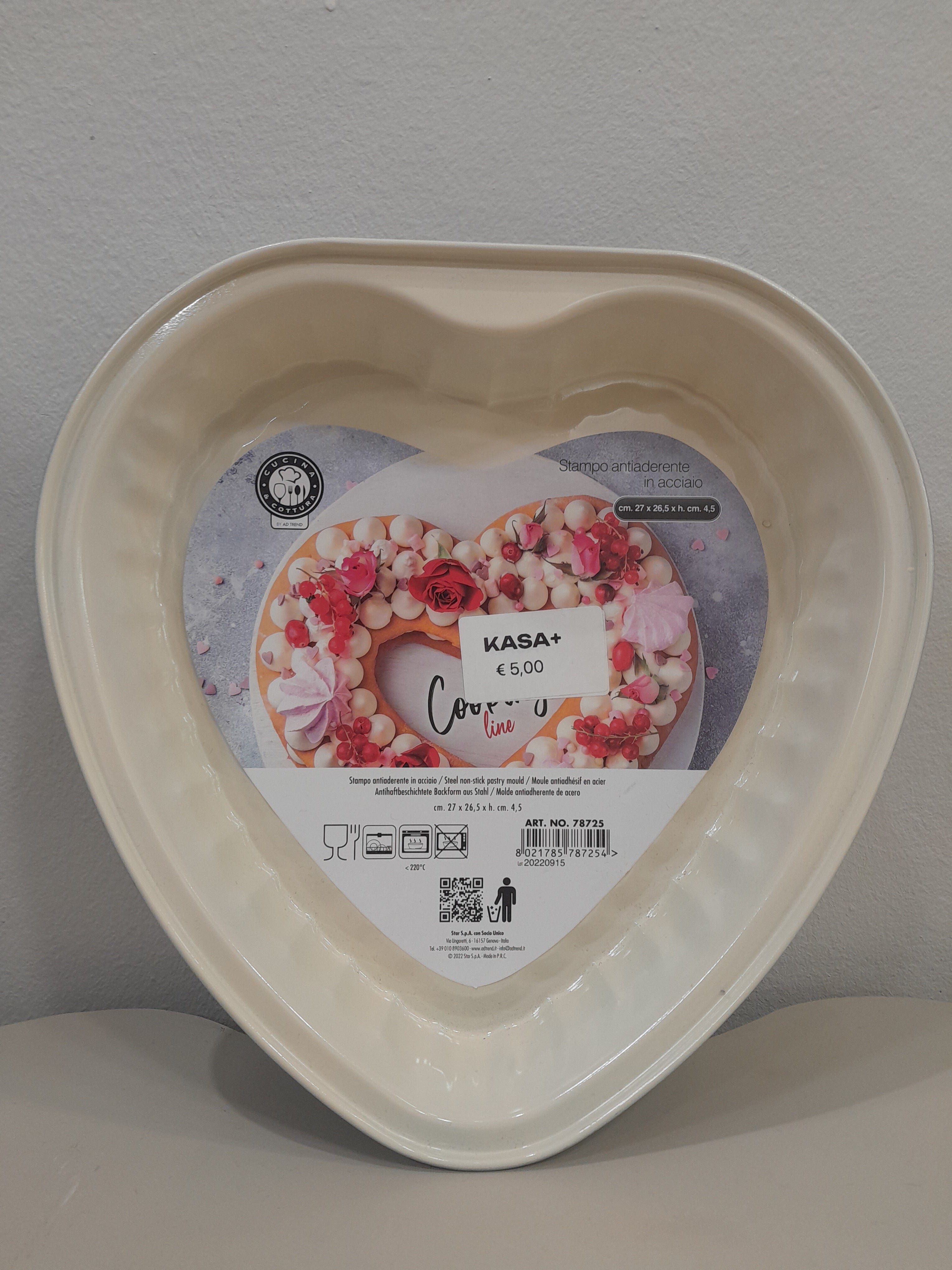 STAMPO ANTIADERENTE A FORMA DI CUORE