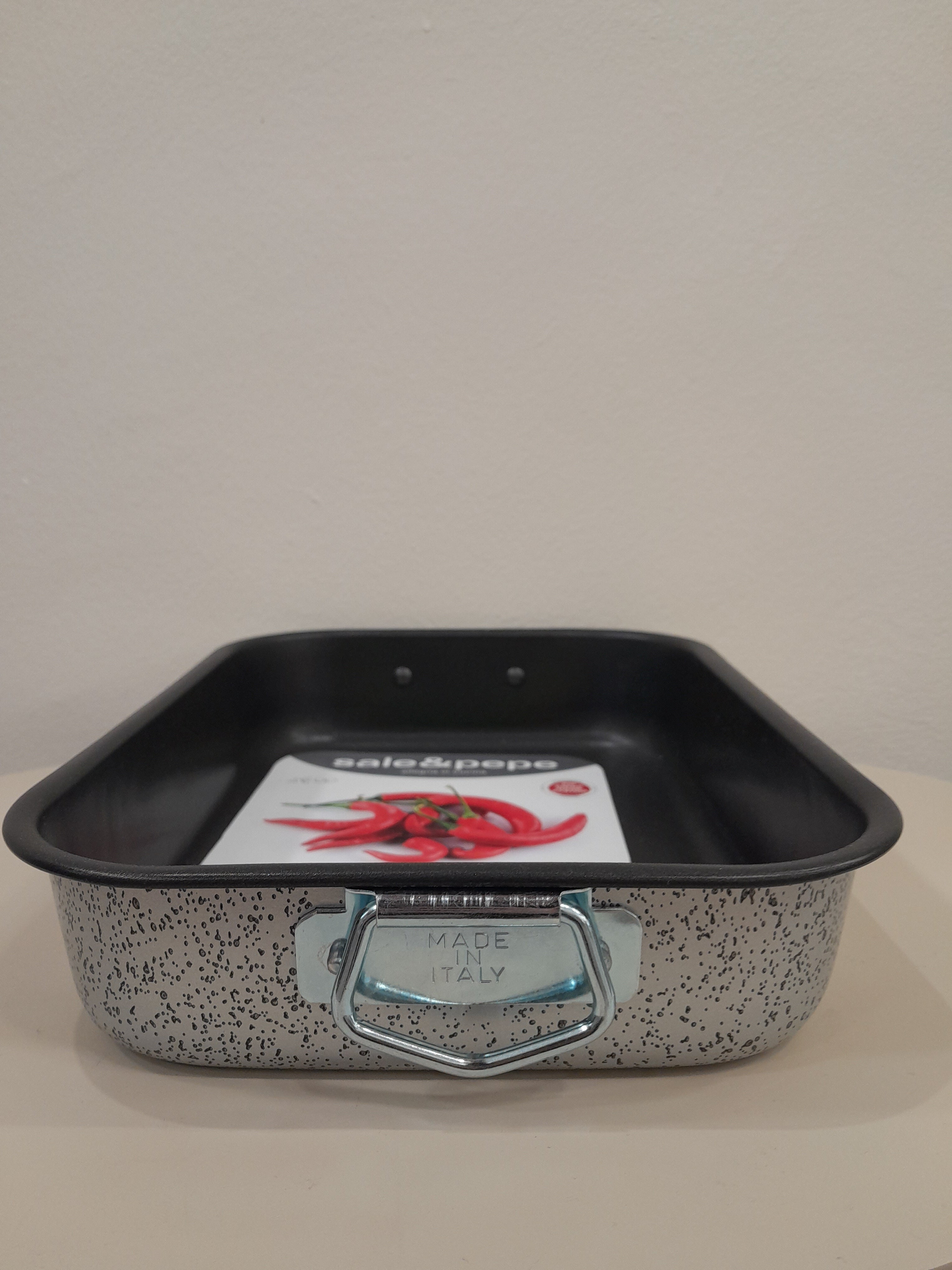 TEGLIA RETTANGOLARE SALE E PEPE 25CM