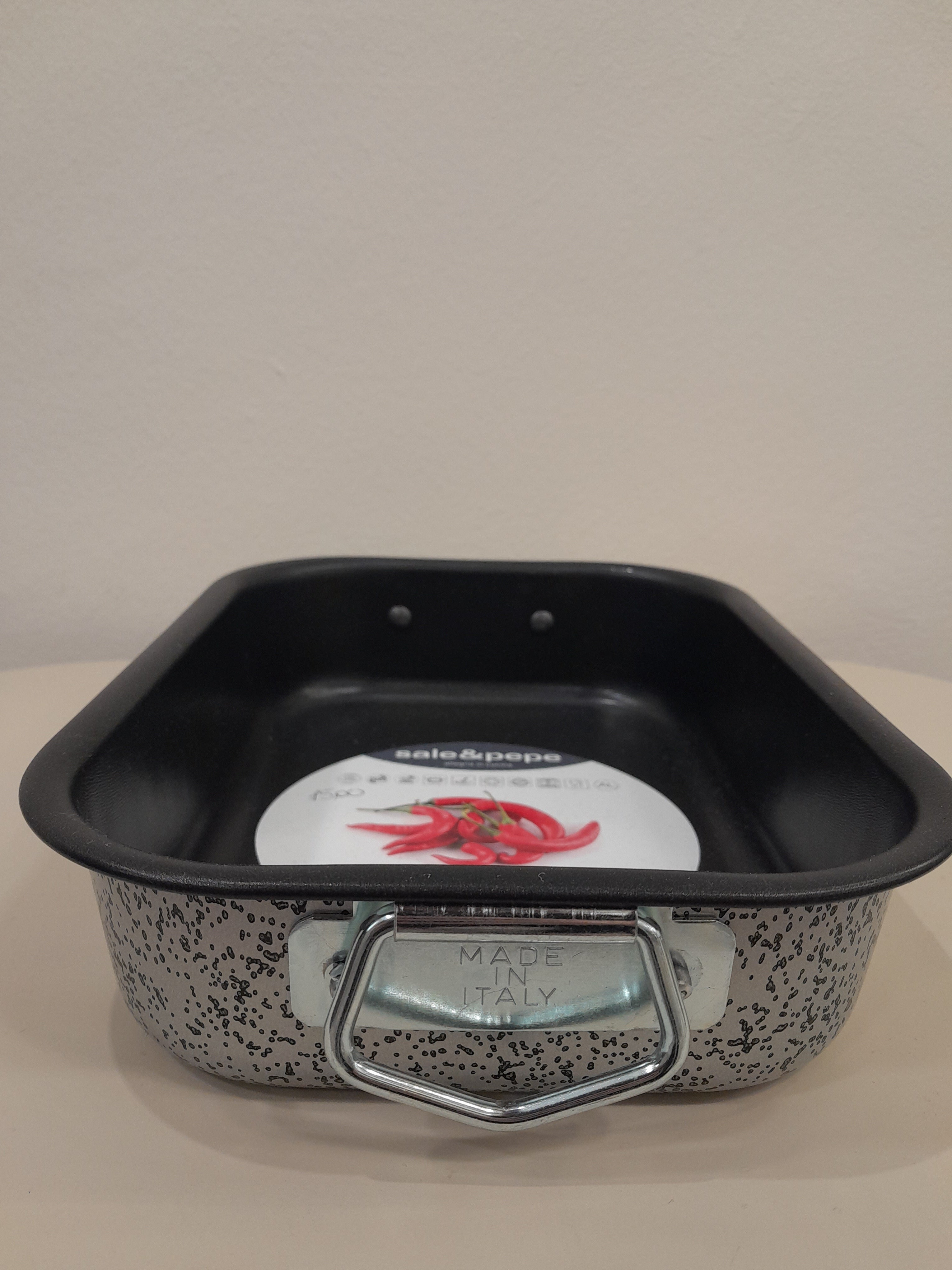 TEGLIA RETTANGOLARE SALE E PEPE 30CM