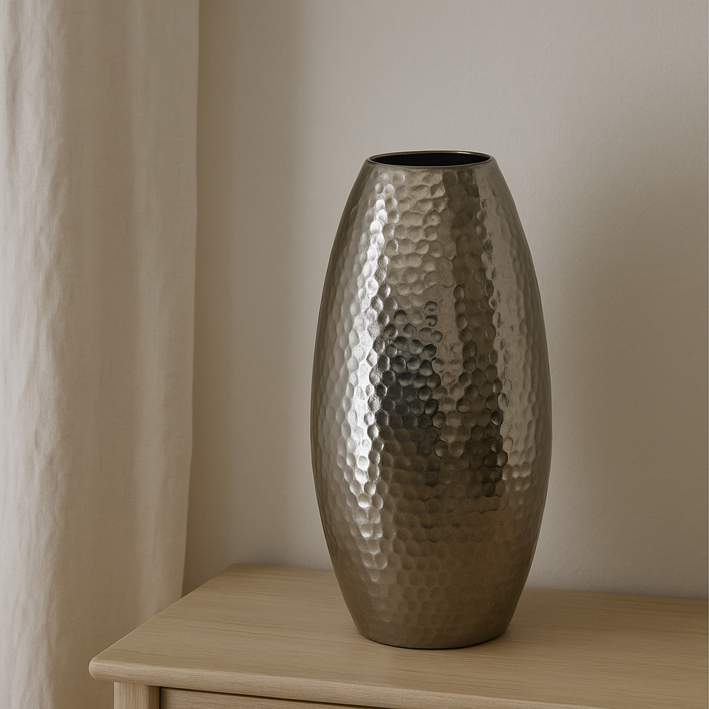 VASO ARGENTO IN METALLO