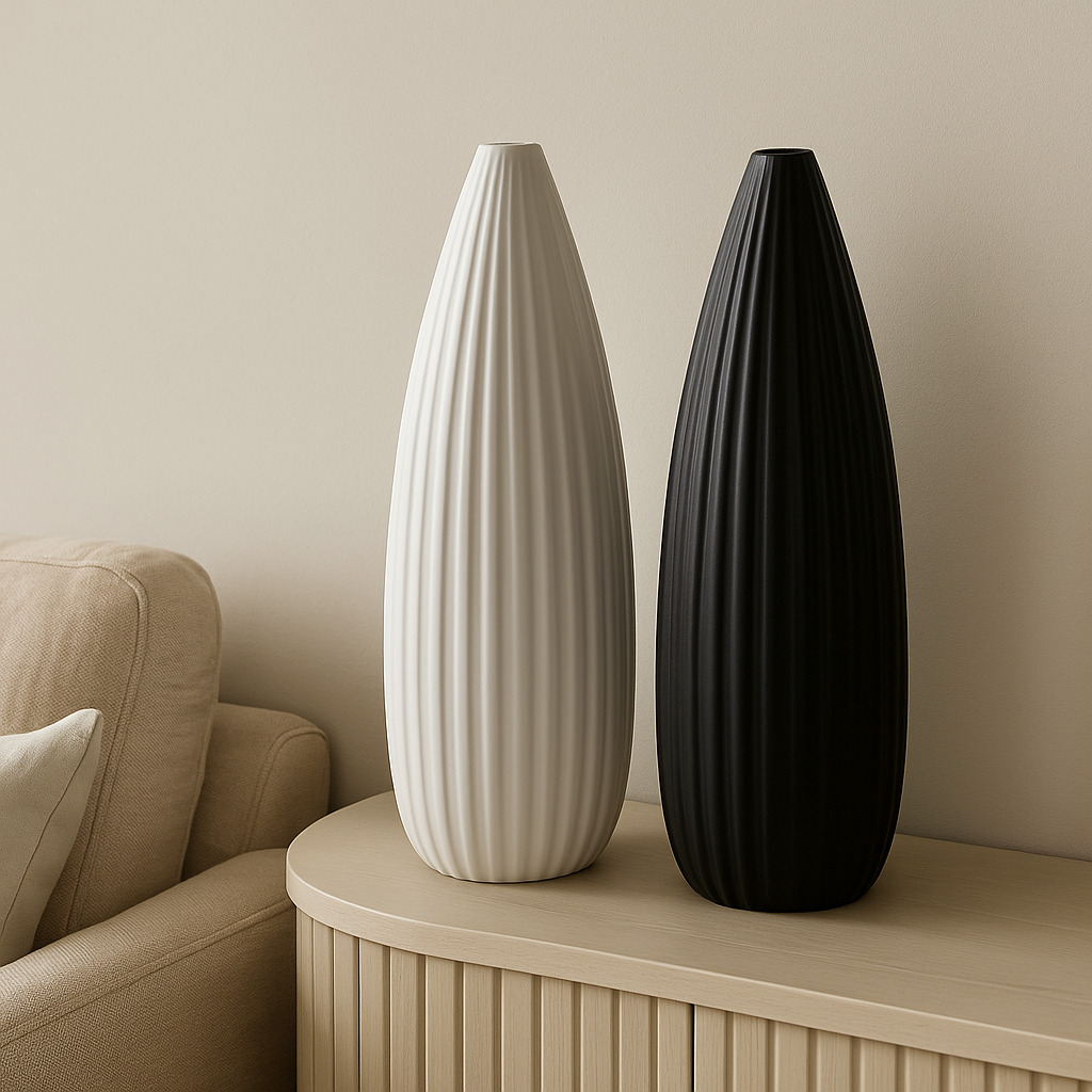 VASO IN CERAMICA NERO