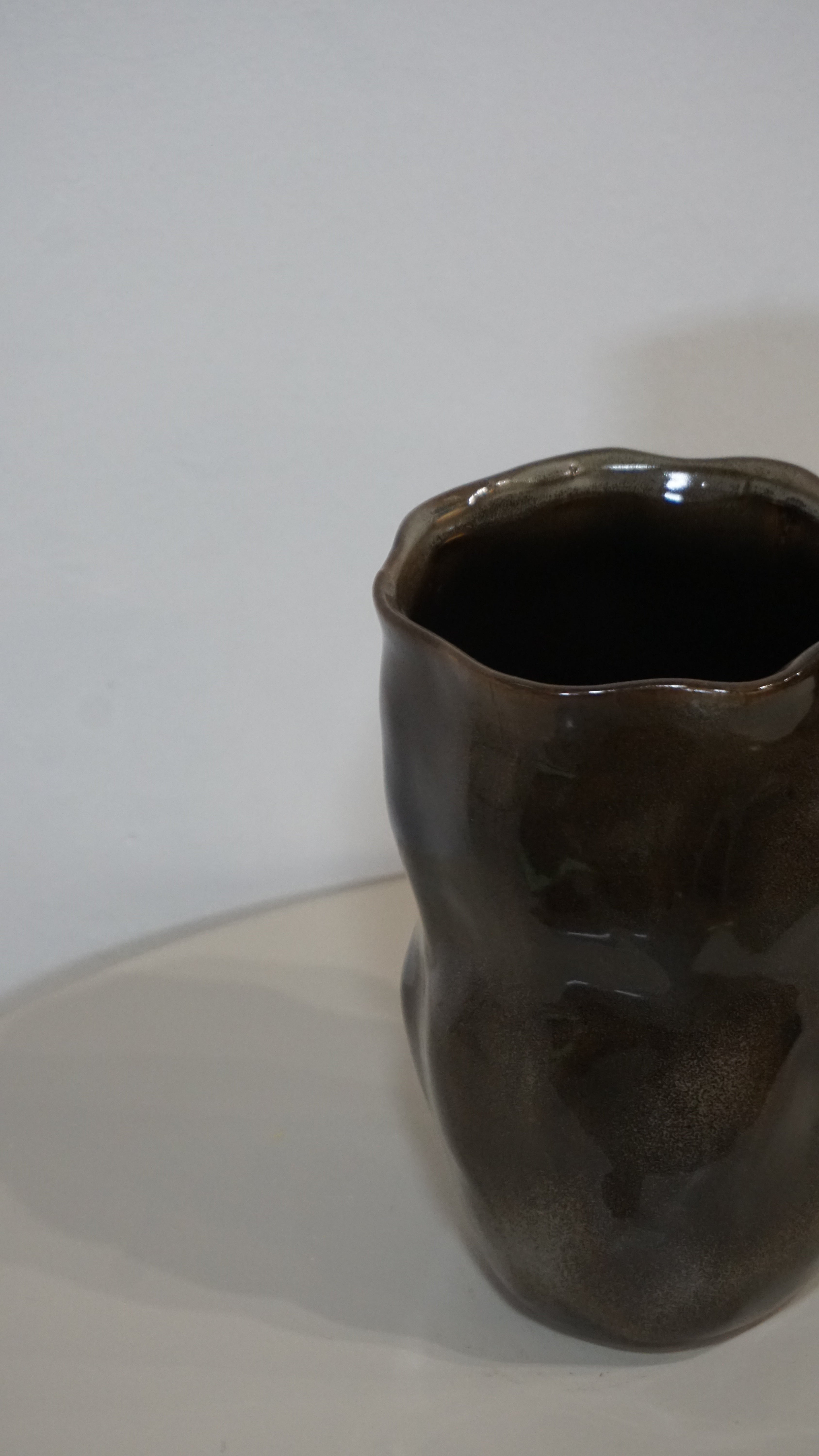 VASO IN CERAMICA TORTORA LUCIDO