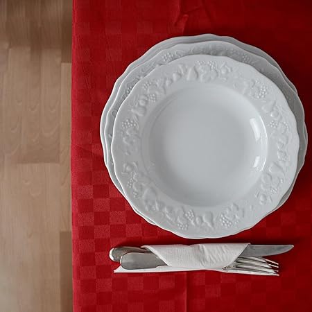 Tovaglia Antimacchia ROTONDA T/U ROSSO