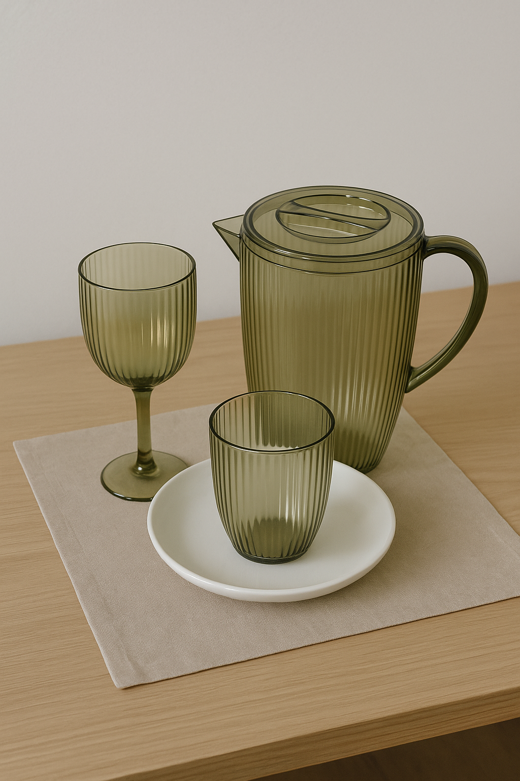 BICCHIERE IN PLASTICA VERDE