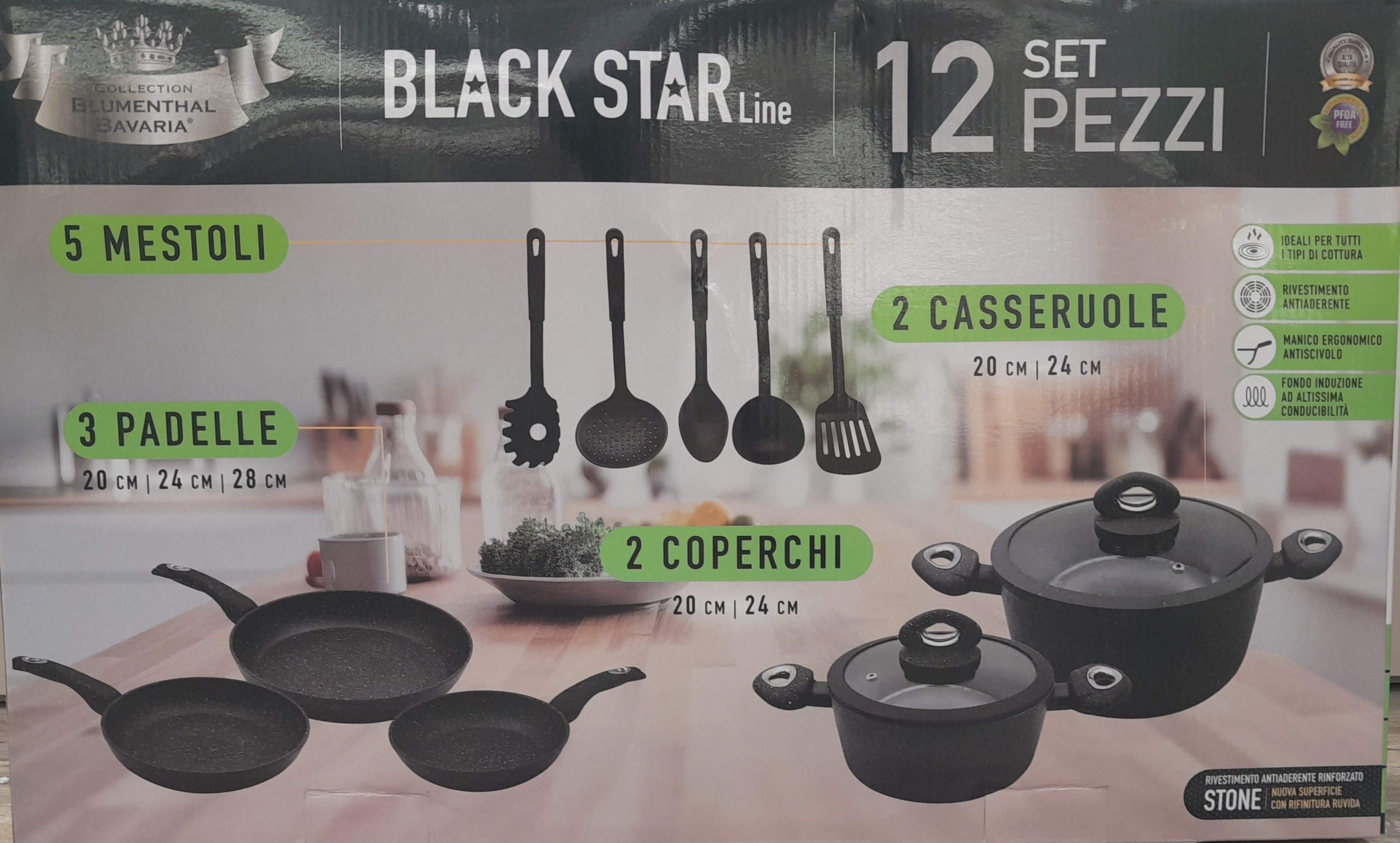 SET 12 PEZZI BLACKSTARLINE
