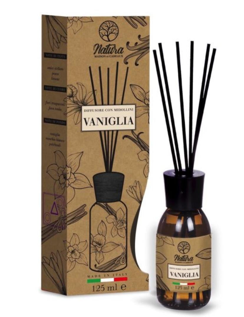 Diffusore + Ricarica con midollini Vaniglia