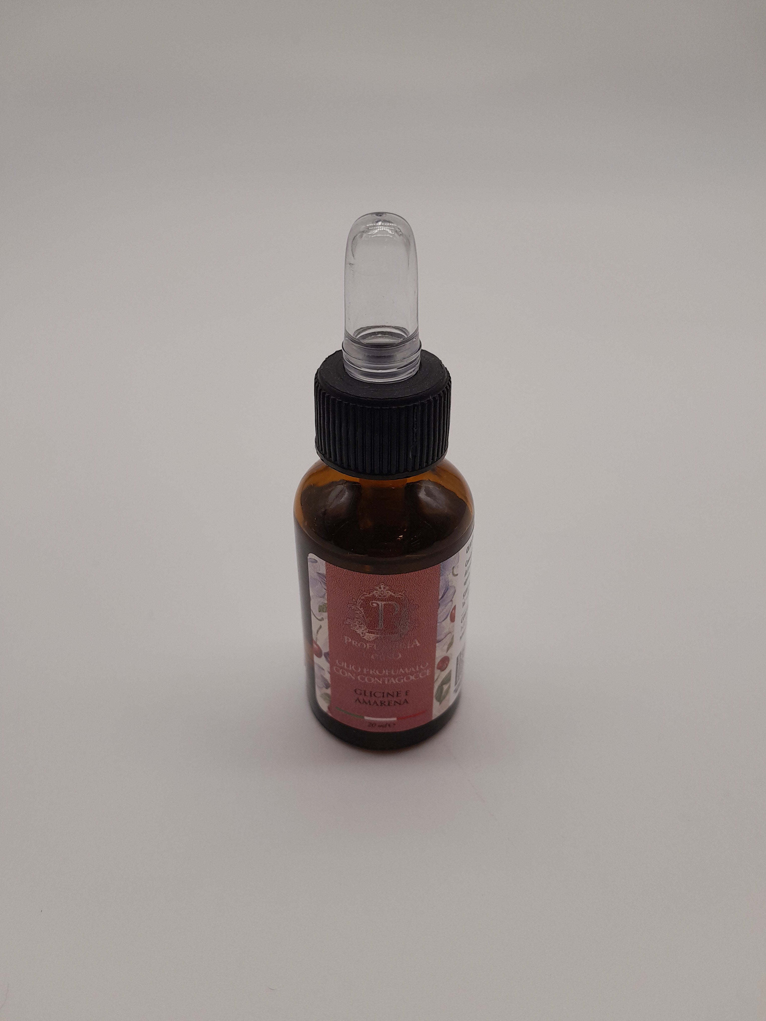OLIO PROFUMATO CON CONTAGOCCE GLICINE E AMARENA