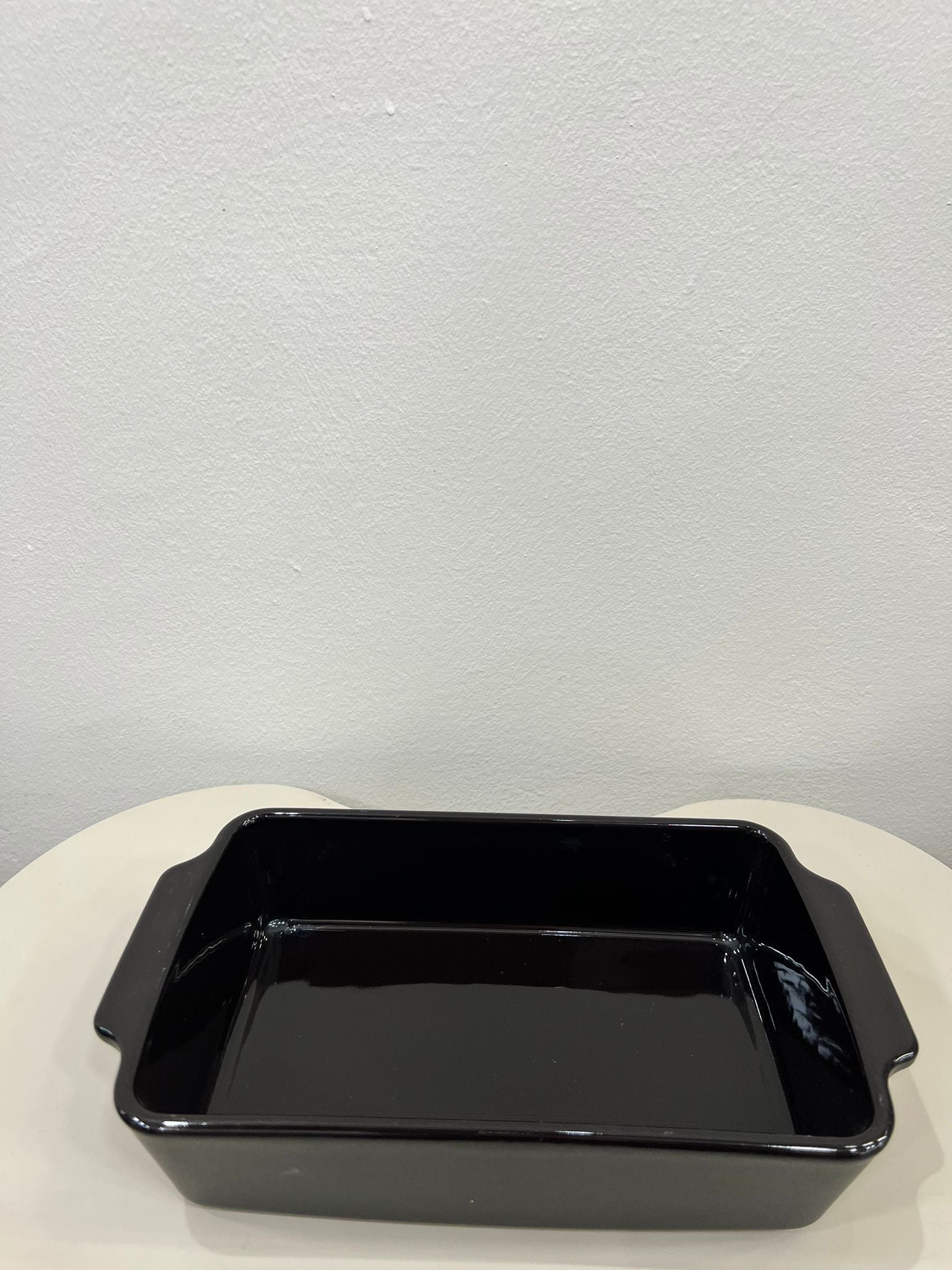 PIROFILA NERA RETTANGOLARE IN CERAMICA