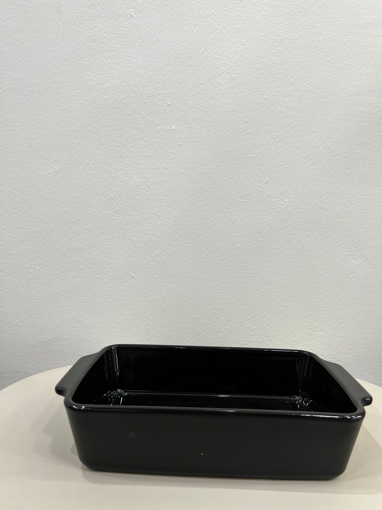 PIROFILA NERA RETTANGOLARE IN CERAMICA