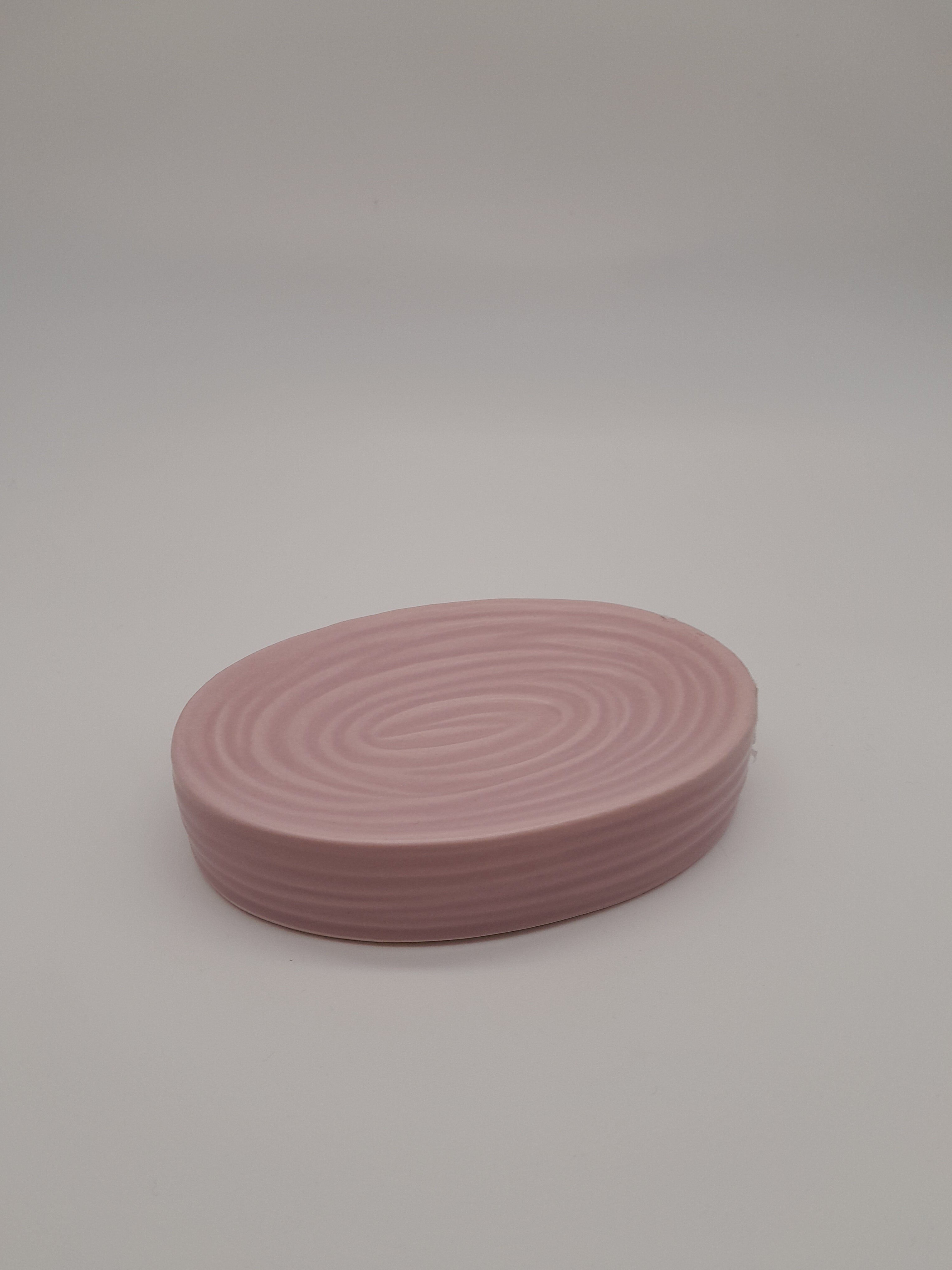 PORTASAPONE IN CERAMICA ROSA