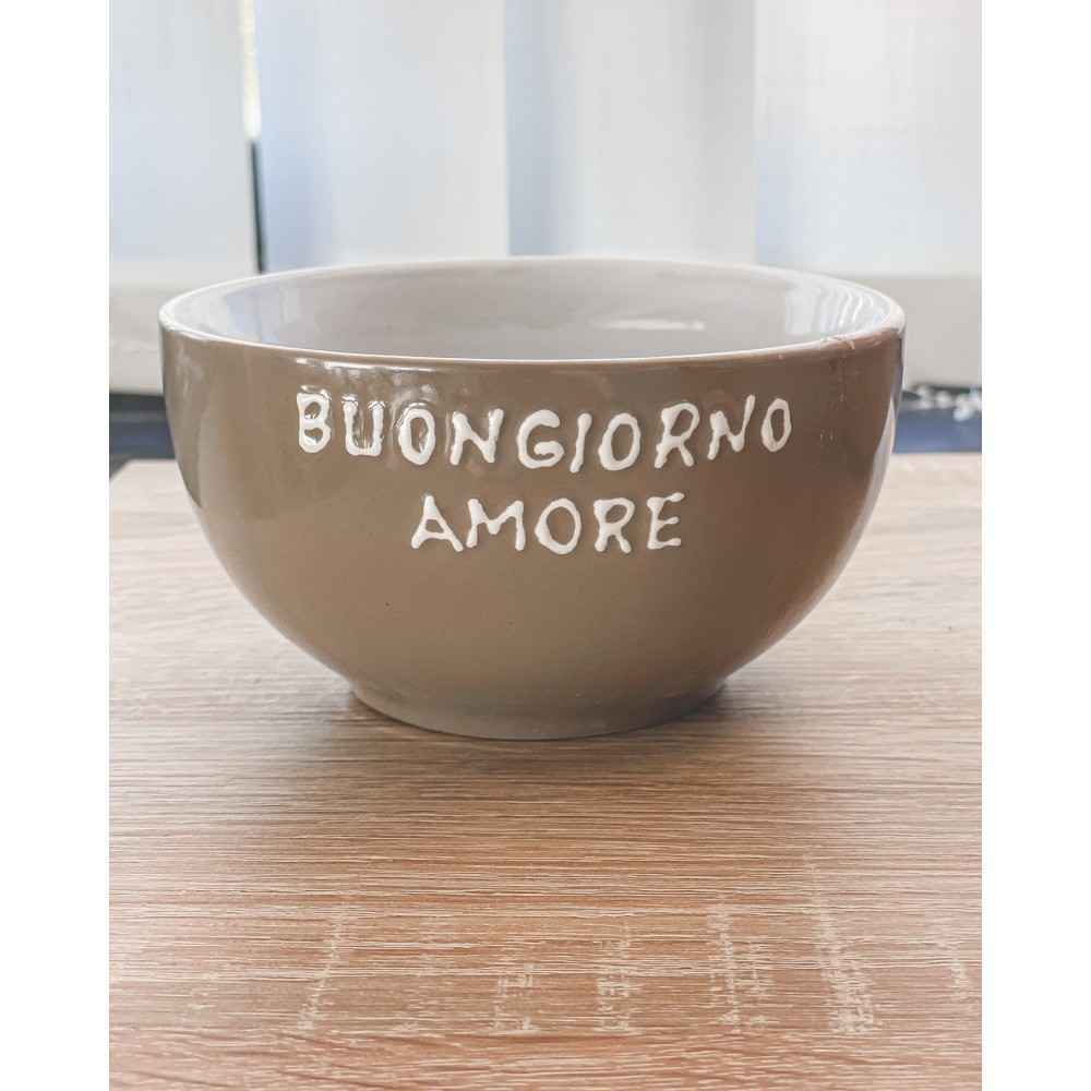 Ciotola In Ceramica "Buongiorno Amore"